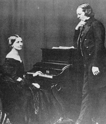 Clara Wieck y Robert Schumann