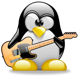 Tux guitarrista