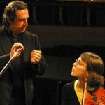 Riccardo Muti y Luisa Bellitto durante un ensayo